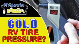 Cold RV Tire Pressures