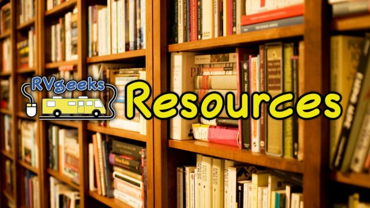 New RV Resources Now Posted!