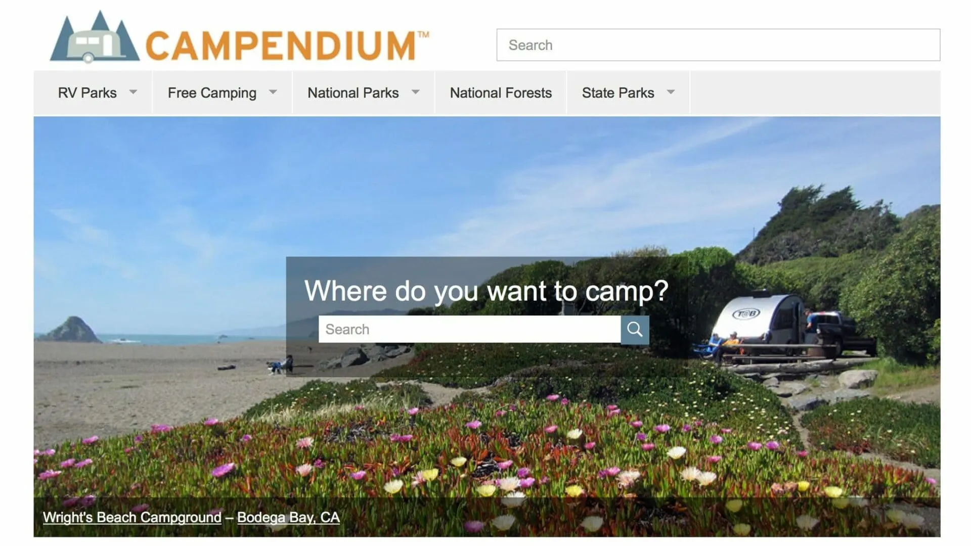 The Campendium free camping app