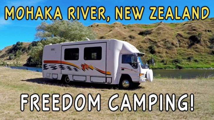 Freedom Camping on the Mohaka River near Napier, NZ