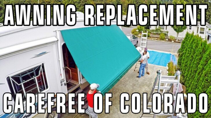 RV Patio Awning Fabric Replacement – Carefree of Colorado Manual Pull-Down