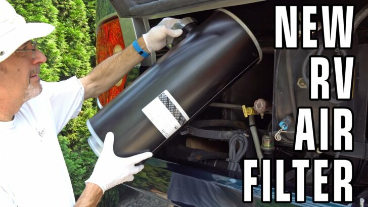 Replacing The Air Cleaner in our Diesel Pusher RV + Tow Bar Giveaway Winner!