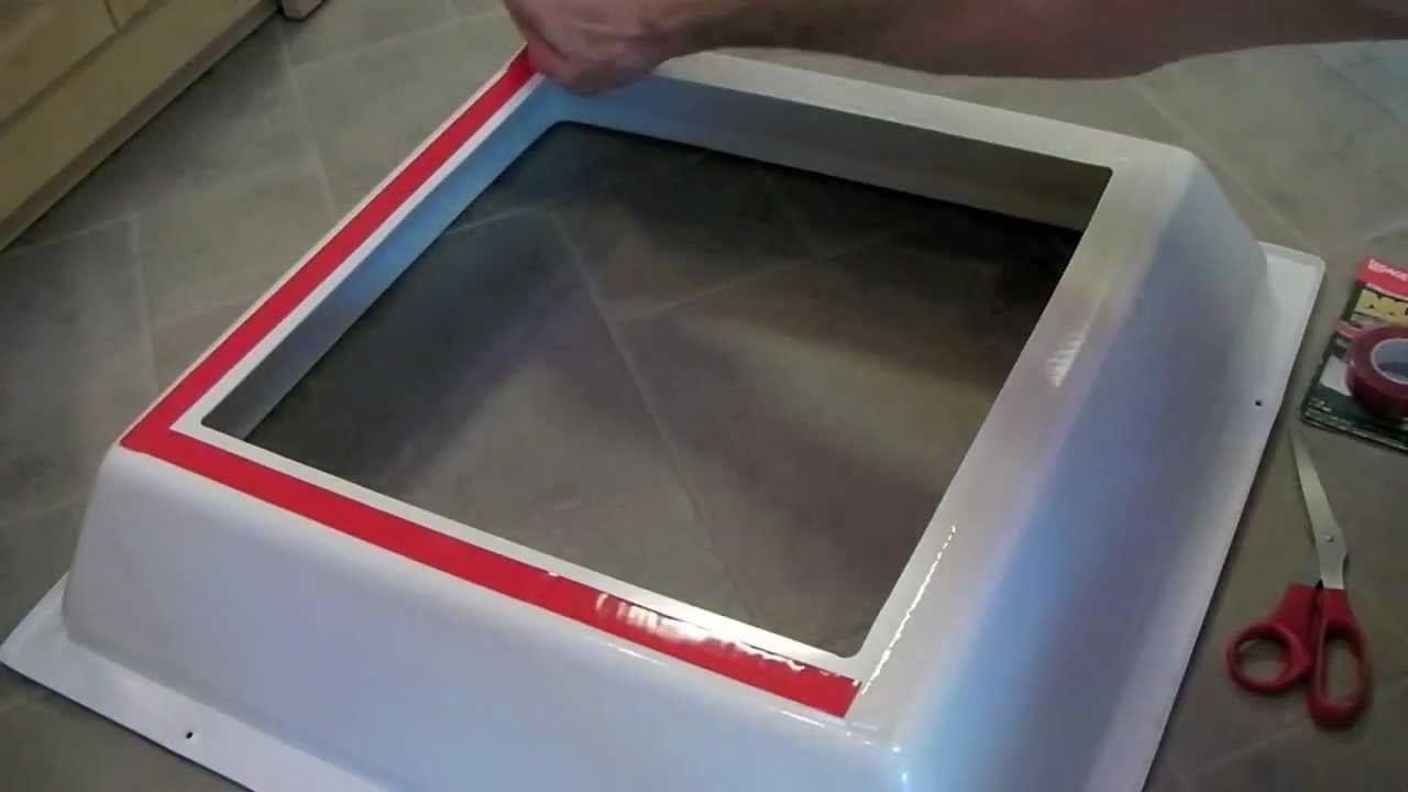 An RV skylight inner liner can be repaired