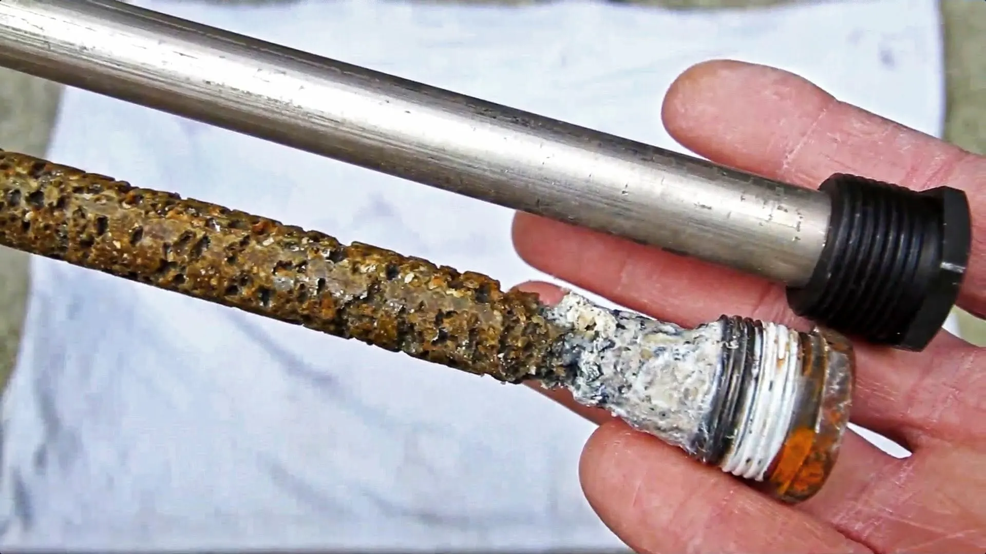 When RV water heater troubleshooting, check the anode rod
