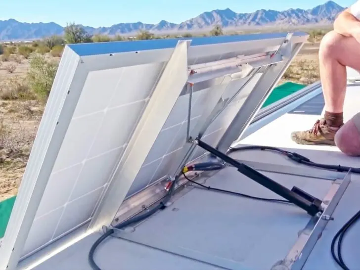 rv solar panel tilt kit solarvector