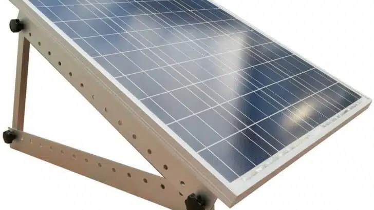Adjustable RV solar panel tilt kit