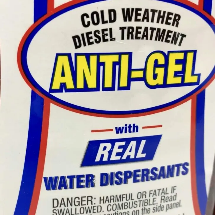 Anti-gel additive for winter RVing