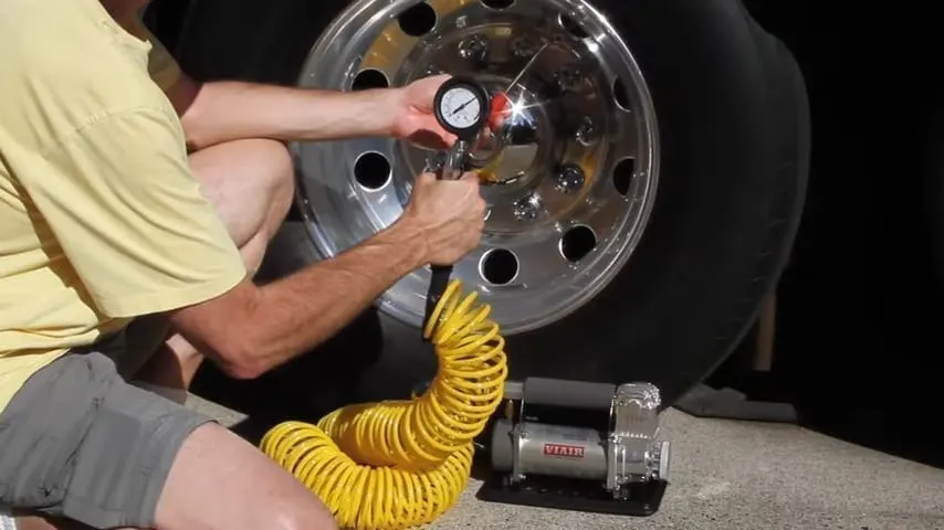 Keeping your motorhome's tires properly inflated helps with fuel economy