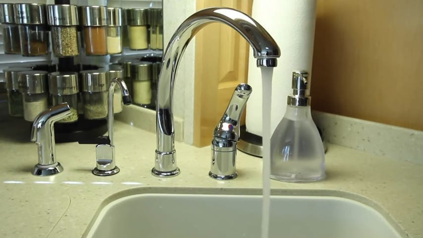 Run the bleach water solution through all your fresh water lines