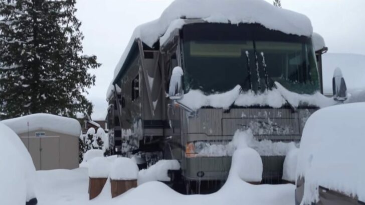 Snow and cold temperatures are harder on diesel than on gas powered motorhomes