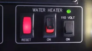 The water heater panel in our RV
