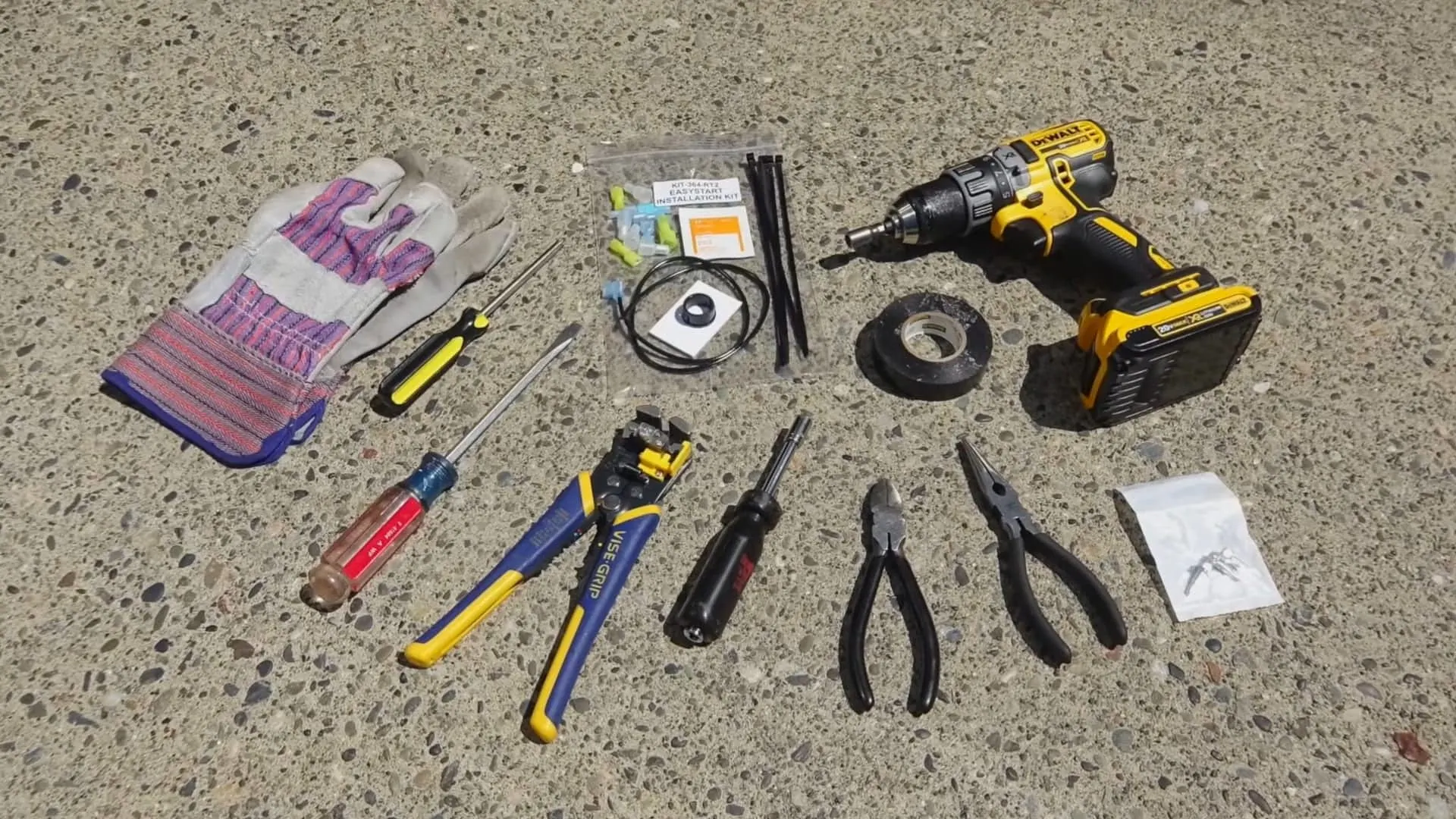 Tools for installing the Micro-Air EasyStart soft-start kit