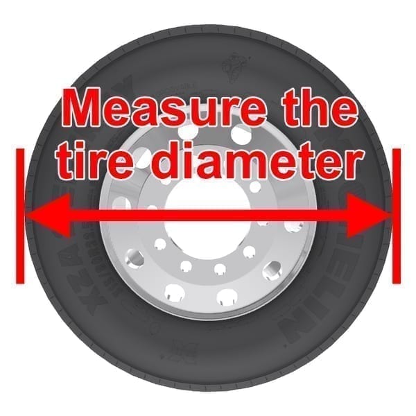 Measure the diameter of your tire for proper RV tire cover fit
