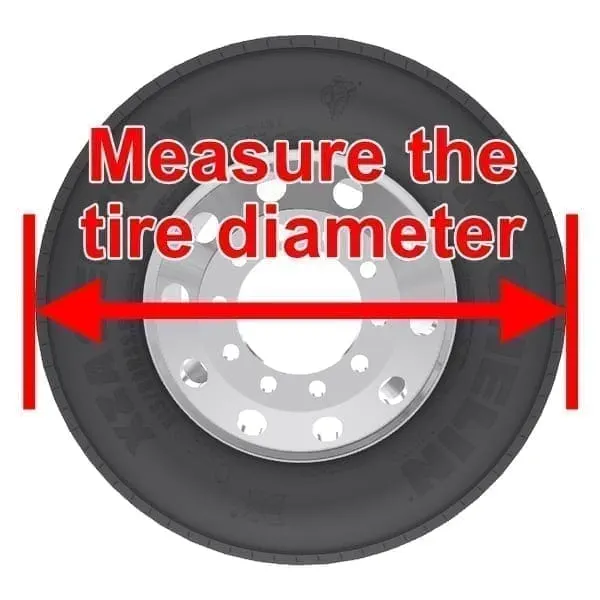 Measure the diameter of your tire for proper RV tire cover fit
