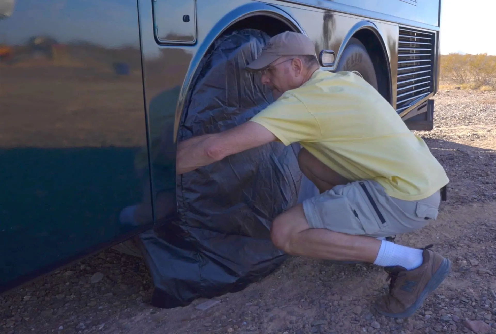 Easy-to-install RV tire covers make it more likely you'll use them.