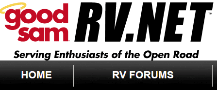 The online RV forum RV.NET is owned by Good Sam/Camping World.