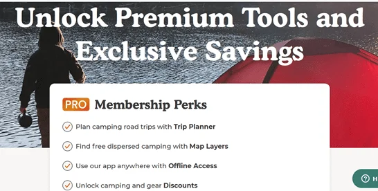 Save money on campgrounds using The Dyrt PRO