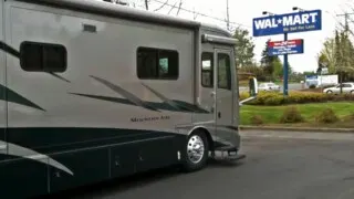 Photo of The RVgeeks overnighting in a Walmart parking lot