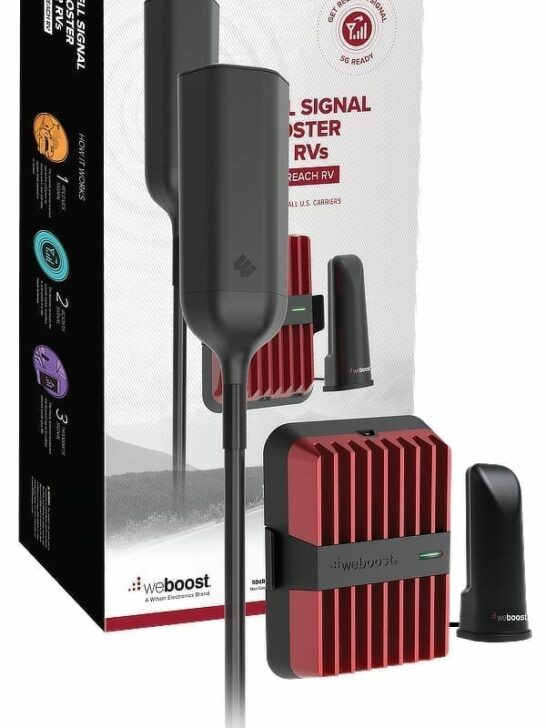 The weBoost Drive Reach RV cellular booster