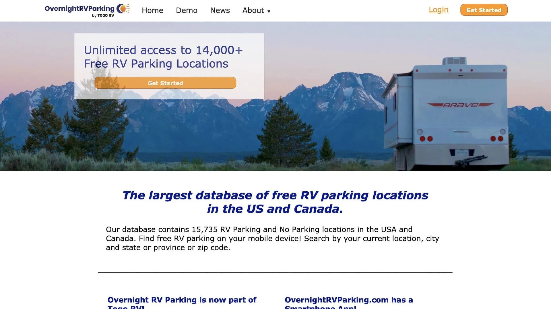 OvernightRVParking.com is a fantastic resource for finding free overnight RV parking spots.