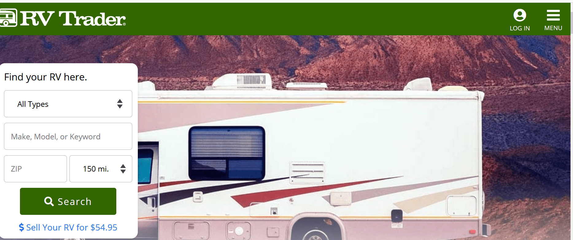 RV Trader is helpful for locating used Class A RVs for sale.