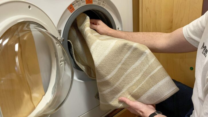 My Magic Carpet washable rugs even fit in an RV washing machine