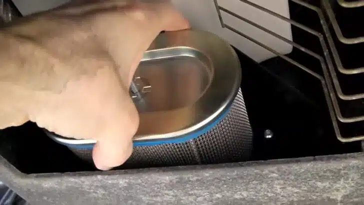 RV maintenance - generator oil filter