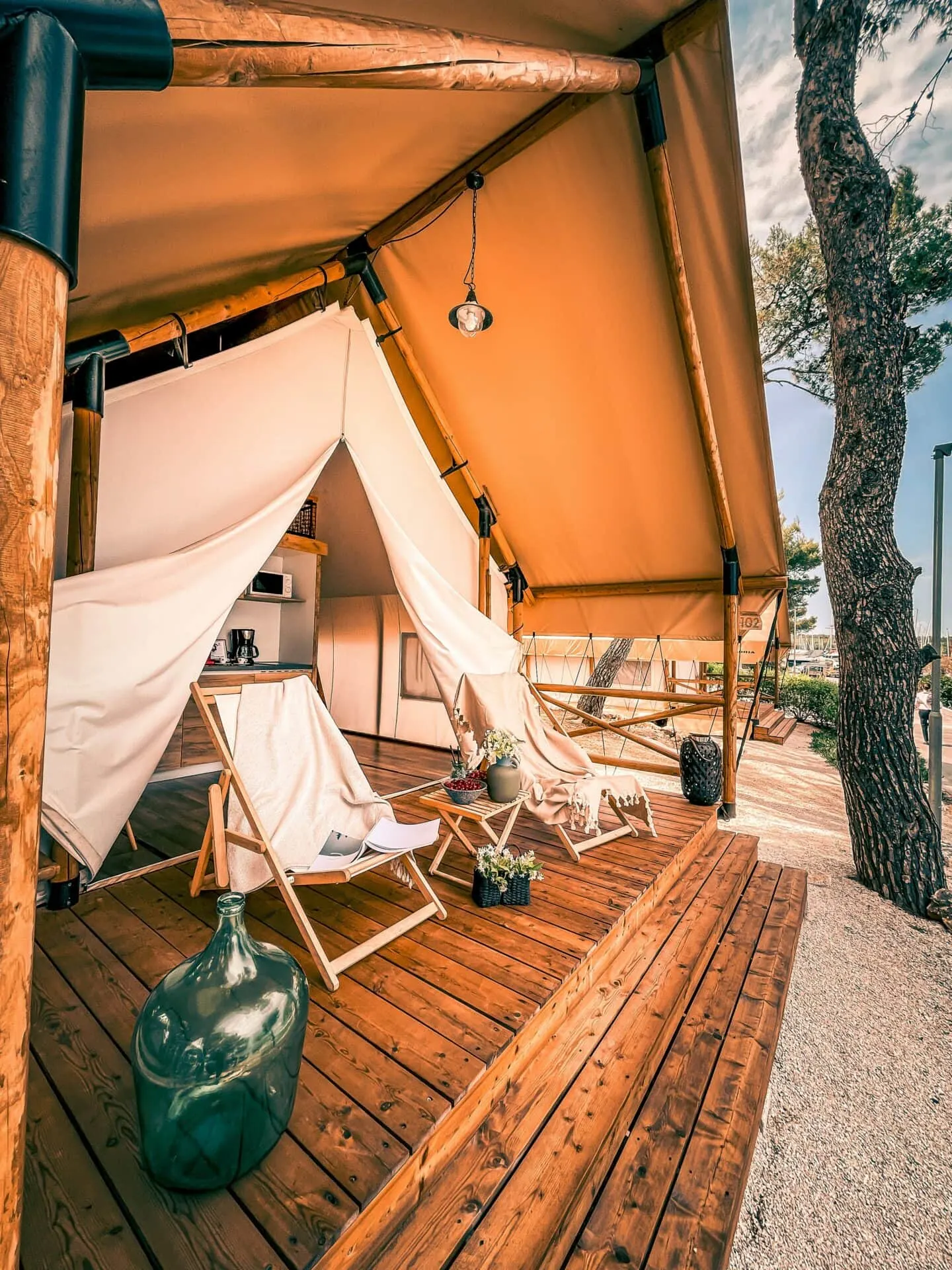 What is glamping? Glamping combines comfortable structures with furniture and other amenities