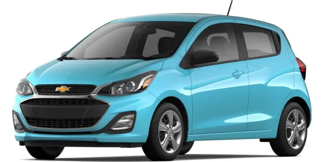 2022 Chevy Spark LS, one of the lightest cars to tow behind a motorhome