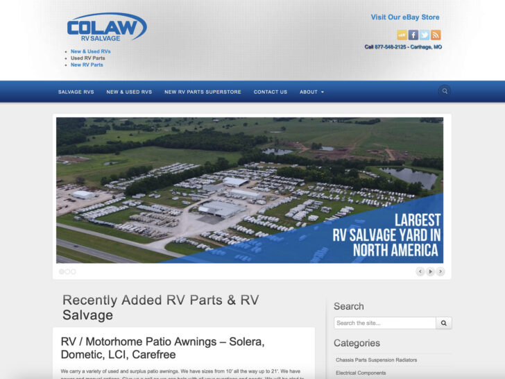 Colaw RV - search for used RV parts