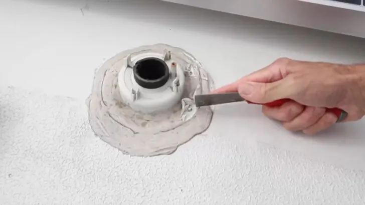 plumbing vent screws exposed
