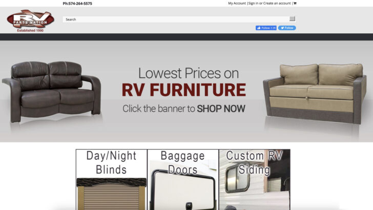 RV Parts Nation sells new RV parts of all types