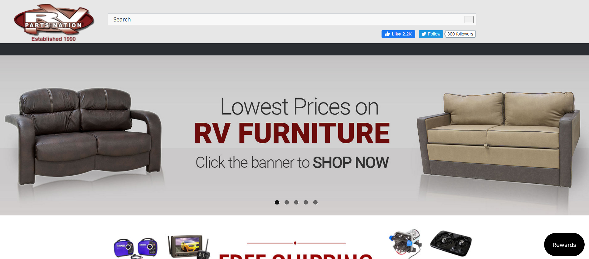 RV Parts Nation sells new RV parts of all types
