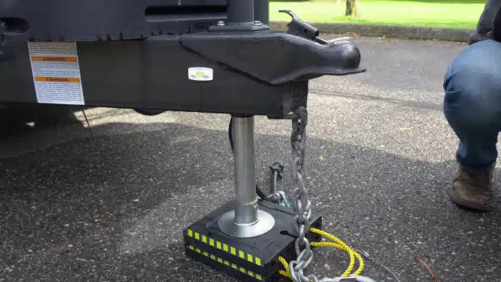 Quality leveling blocks help with how to level a travel trailer