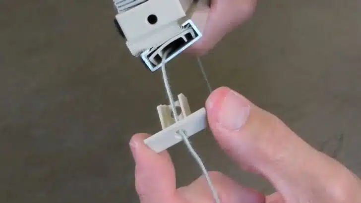 reinstalling plastic end caps