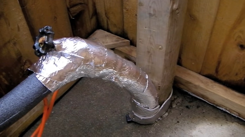  heat wrap tape is used to protect spigot