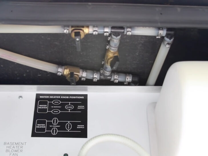 Water heater in bypass mode