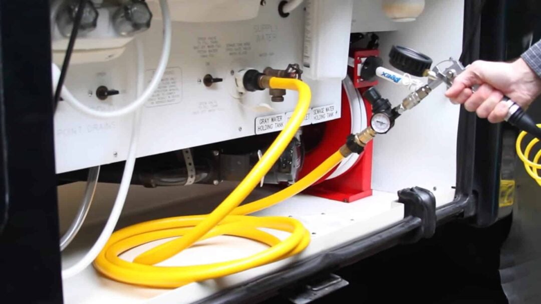 How to Winterize an RV with an Air Compressor