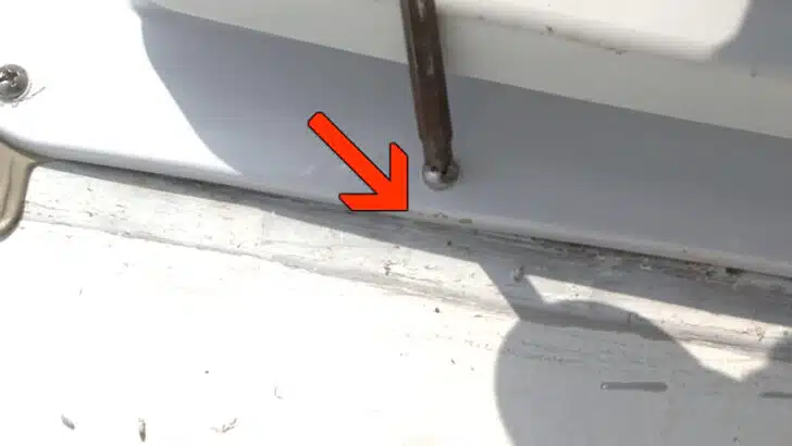 tightening down the new RV roof vent fan