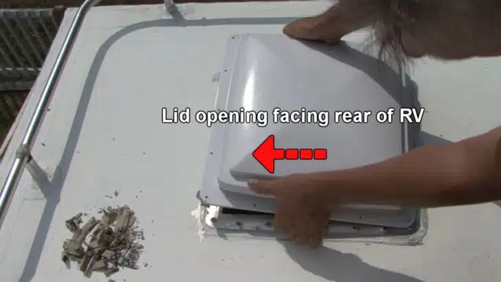 RV roof vent fan replacement 