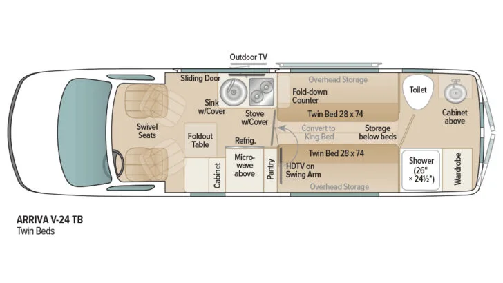 Coach House Arriva 24V Floor Plan