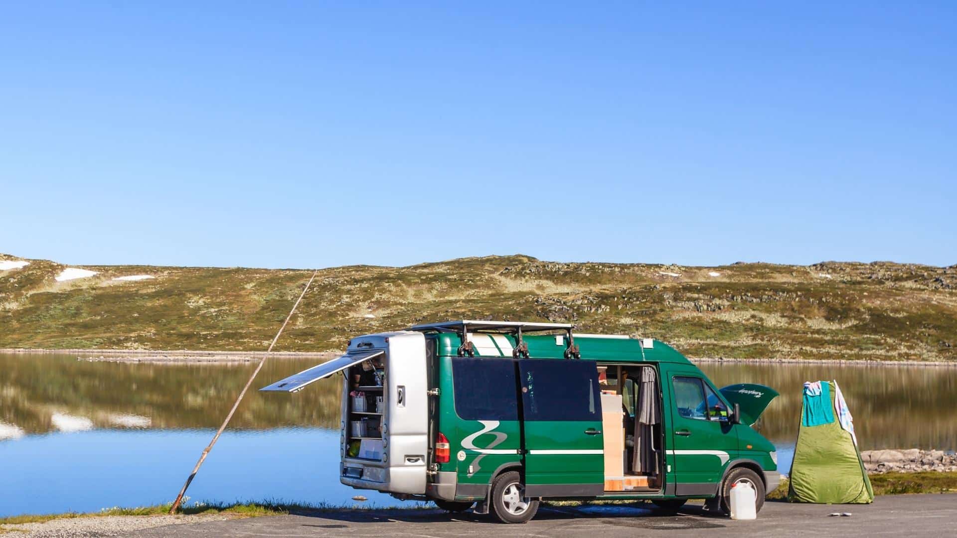 Components of a DIY RV Outdoor Shower Kit