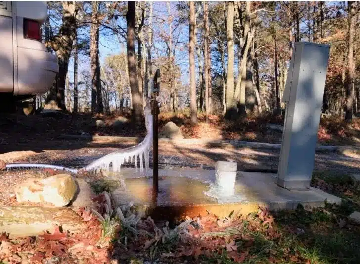 RV winter living means taking special measures to tend to your water supply.