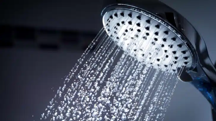 An RV shower.
