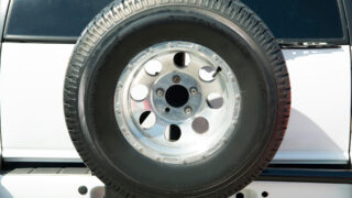 RV spare tire mount