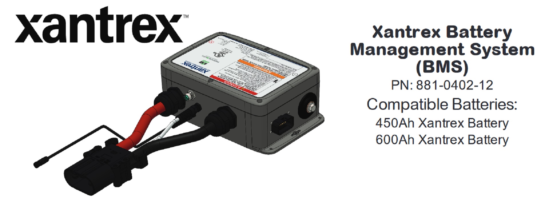 A photo of a Xantrex external battery management system.