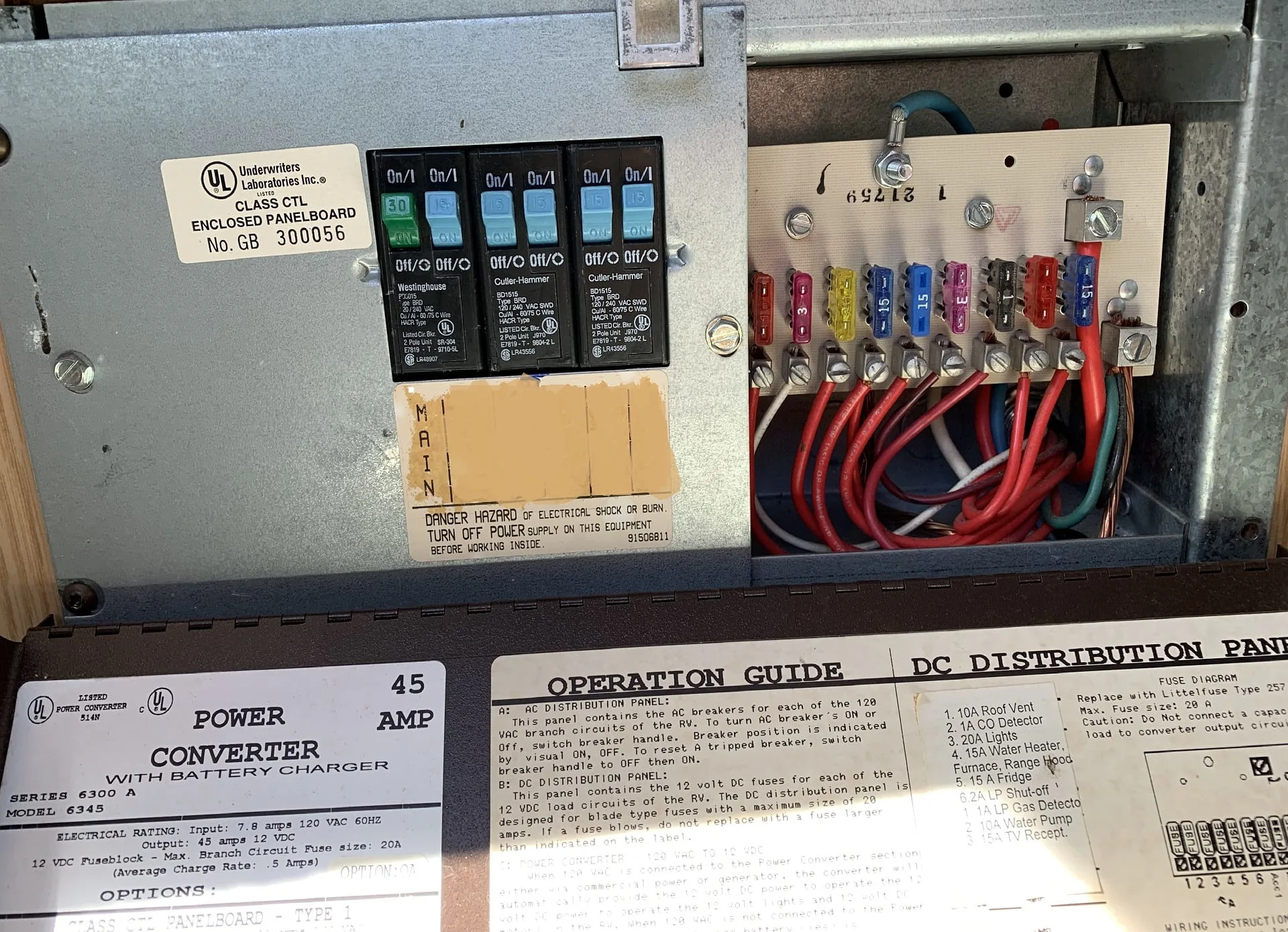 Photo of an older 2-stage RV converter charger