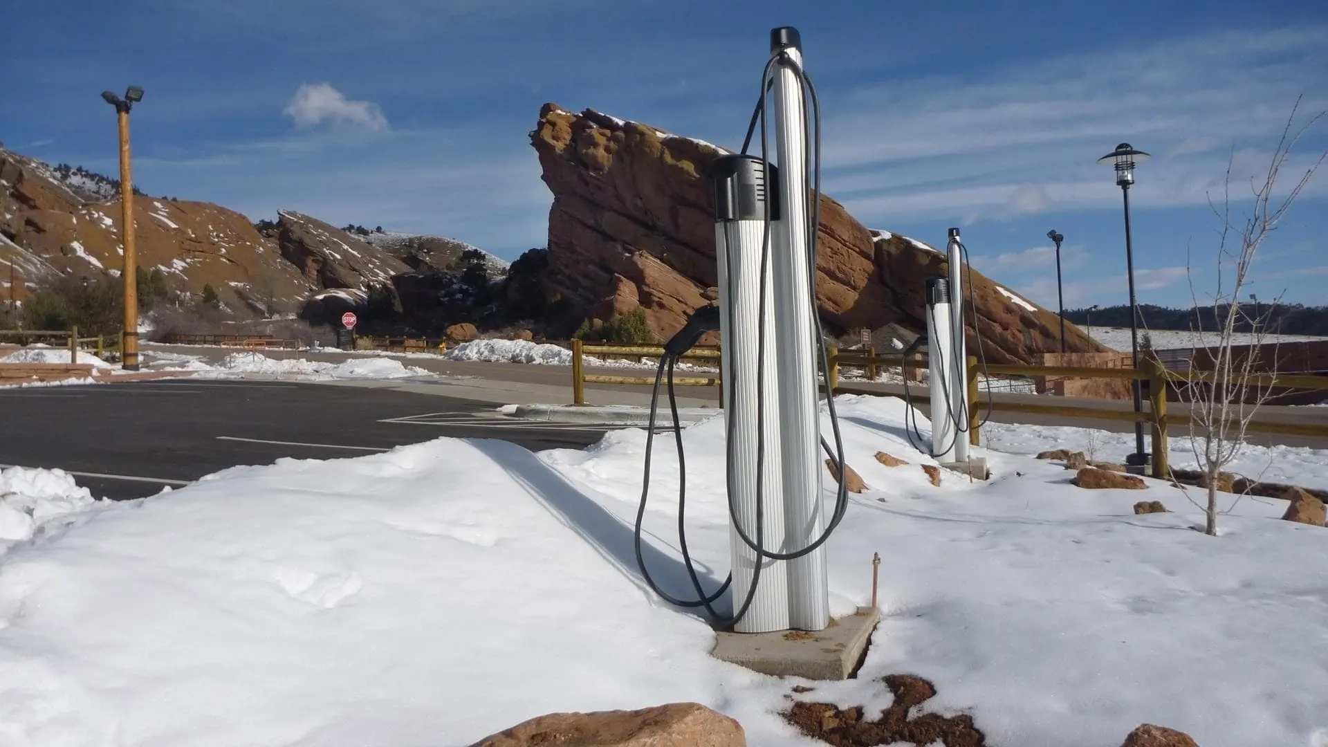 Photo of an electric vehicle charging station in Colorado