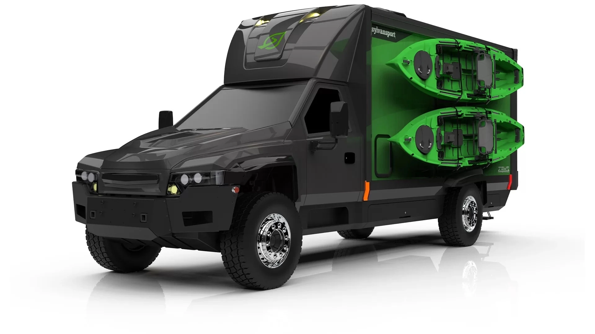 Photo of SylvanSport's concept for a rugged all-electric RV