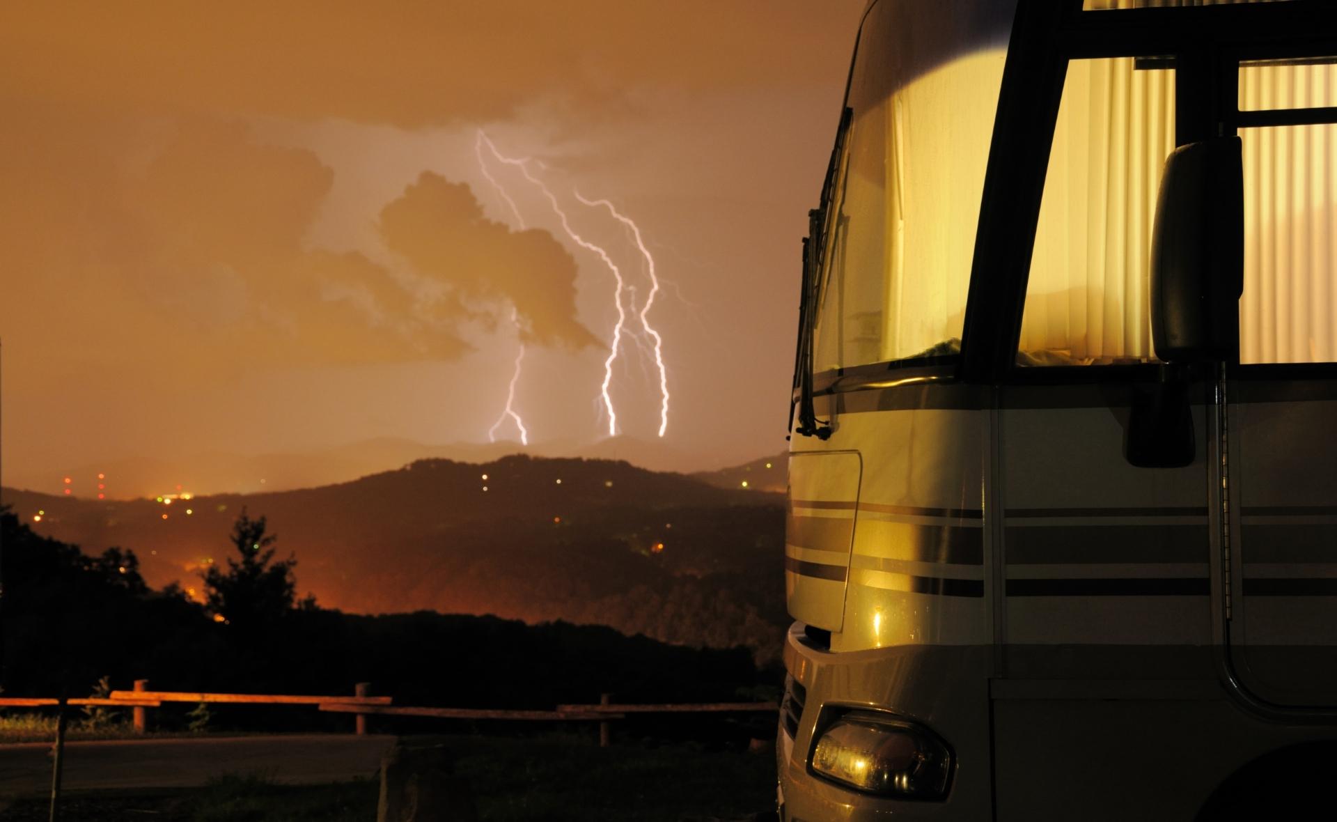 How Safe Is an RV in a Lightning Storm?
